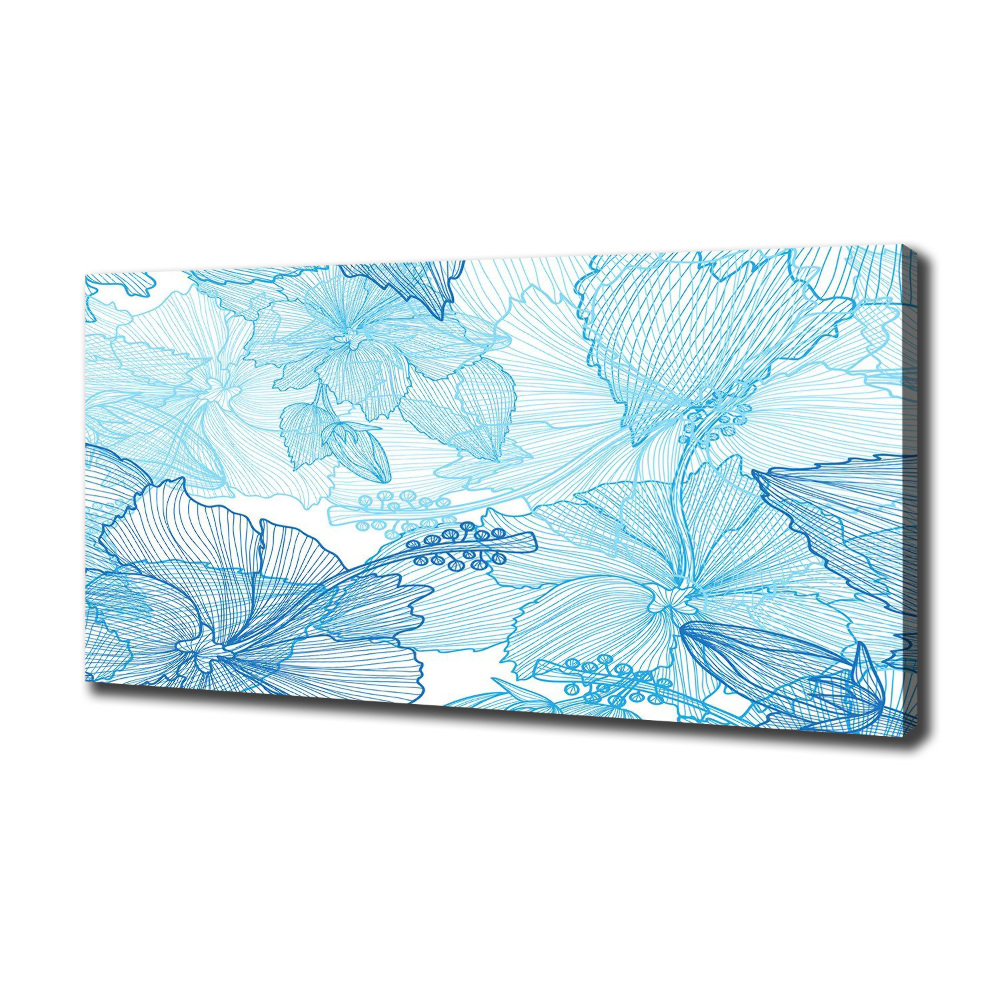 Canvas wall art Hawaiian flowers