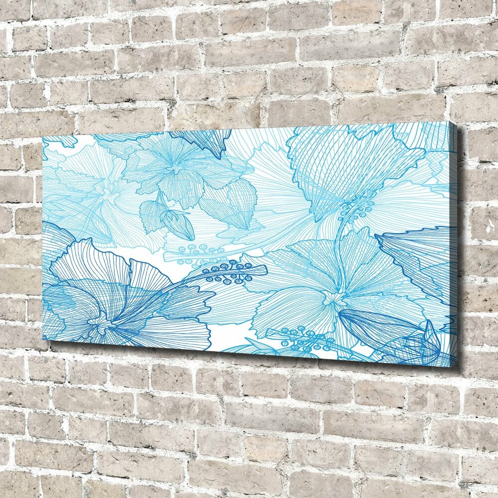 Canvas wall art Hawaiian flowers