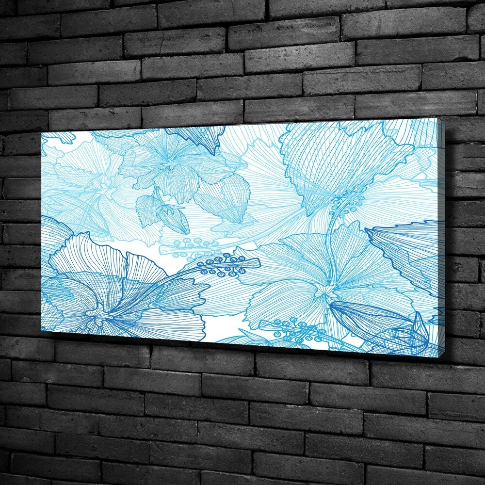 Canvas wall art Hawaiian flowers