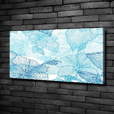 Canvas wall art Hawaiian flowers