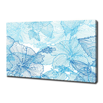 Canvas wall art Hawaiian flowers