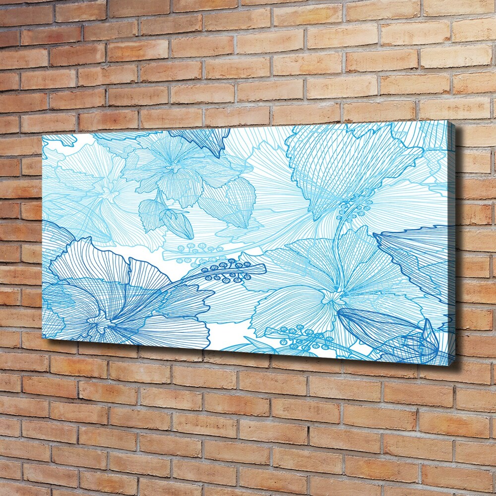 Canvas wall art Hawaiian flowers