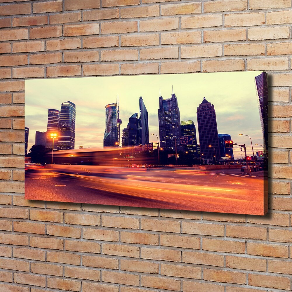 Canvas wall art Shanghai at night