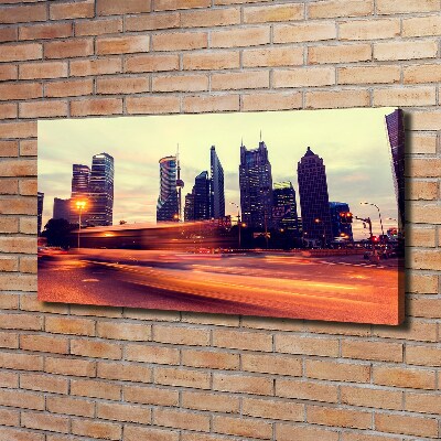 Canvas wall art Shanghai at night