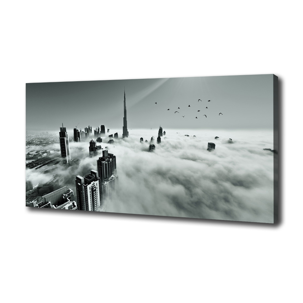 Canvas wall art Fog on Dubai