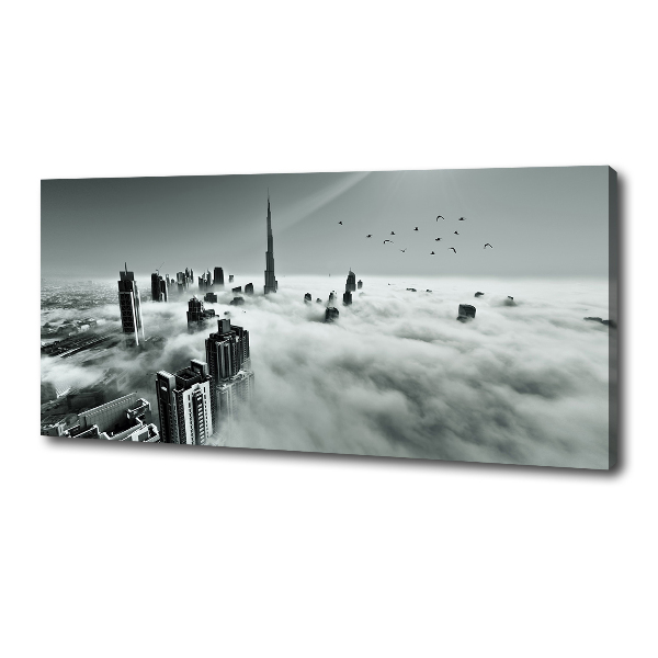 Canvas wall art Fog on Dubai