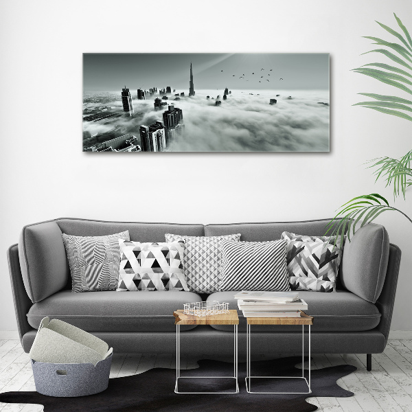 Canvas wall art Fog on Dubai