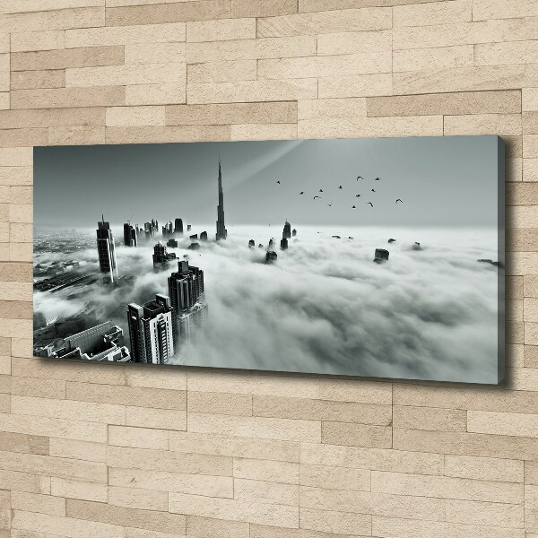 Canvas wall art Fog on Dubai