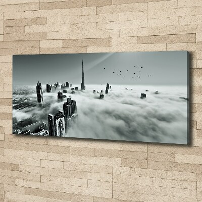 Canvas wall art Fog on Dubai