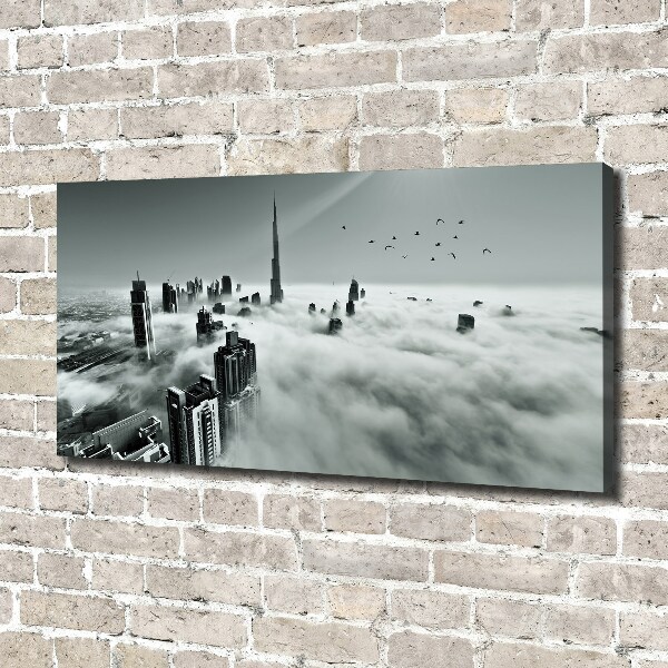 Canvas wall art Fog on Dubai