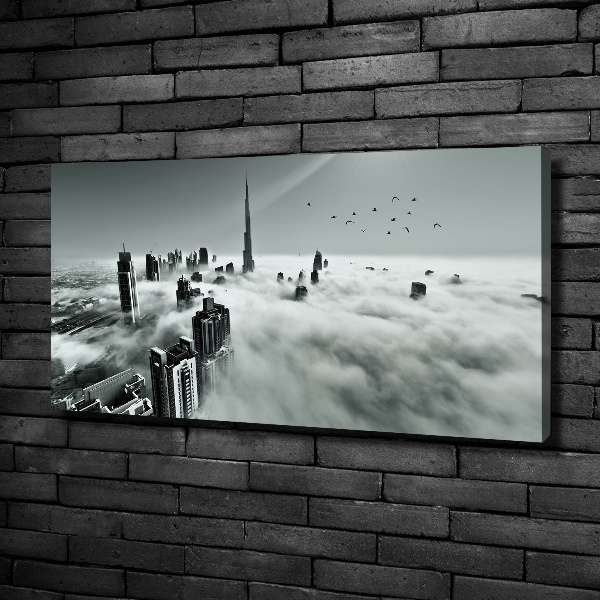 Canvas wall art Fog on Dubai