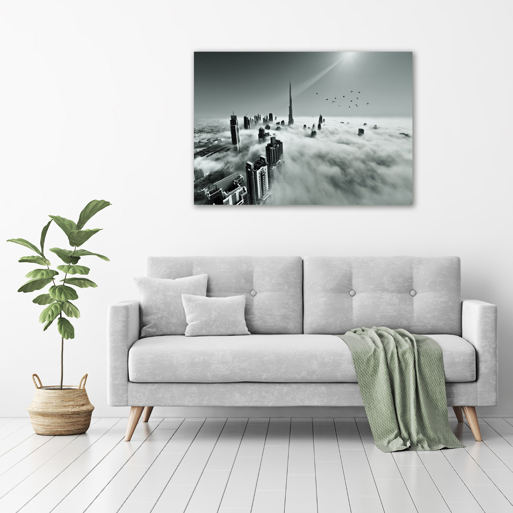 Canvas wall art Fog on Dubai