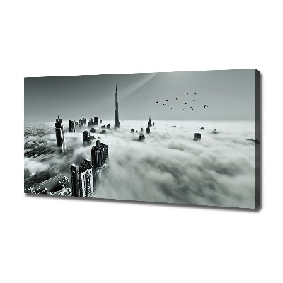 Canvas wall art Fog on Dubai