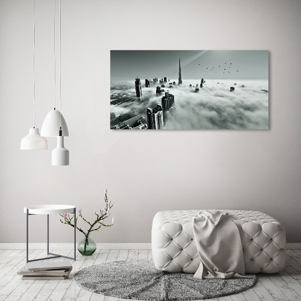 Canvas wall art Fog on Dubai