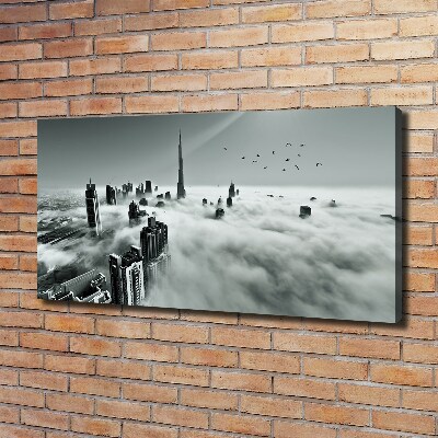 Canvas wall art Fog on Dubai