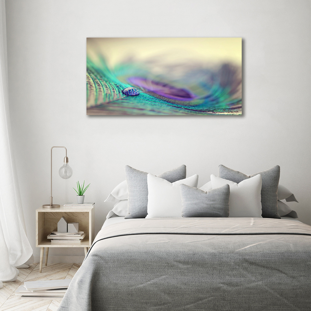 Canvas wall art Drop on the feather