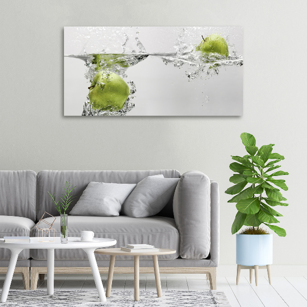 Canvas wall art Apple under water