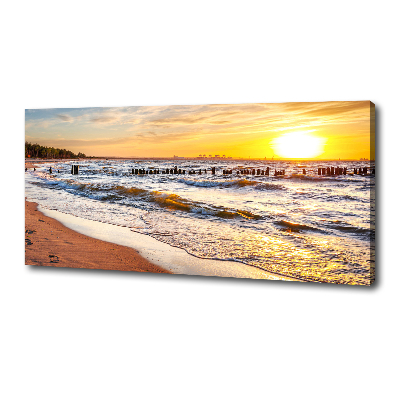 Canvas wall art Sunset beach