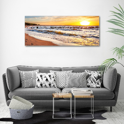 Canvas wall art Sunset beach