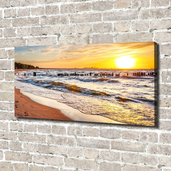 Canvas wall art Sunset beach