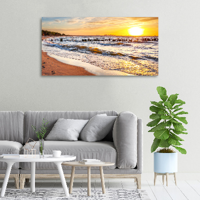 Canvas wall art Sunset beach