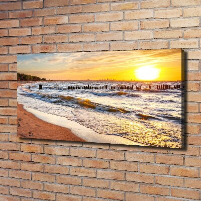 Canvas wall art Sunset beach