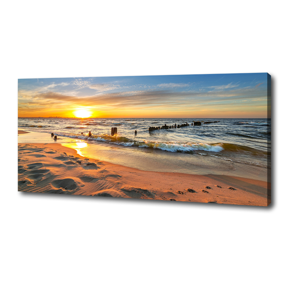 Canvas wall art Sunset beach