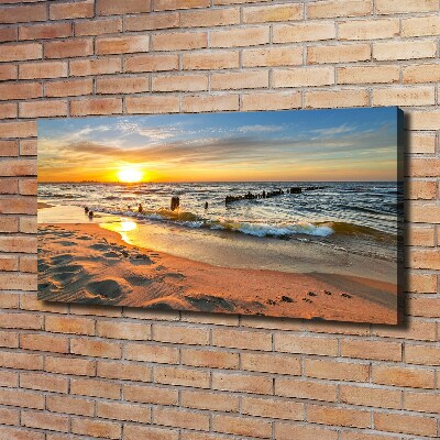 Canvas wall art Sunset beach