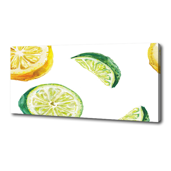 Canvas wall art Lemon and lime