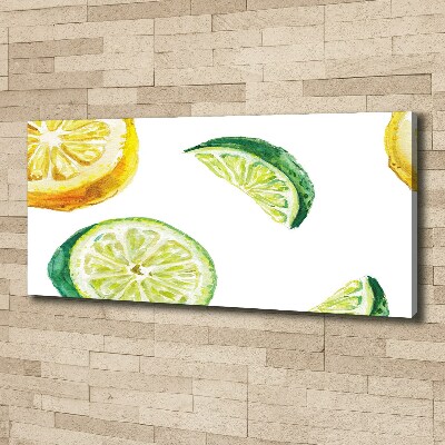 Canvas wall art Lemon and lime