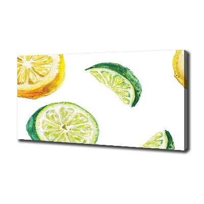 Canvas wall art Lemon and lime