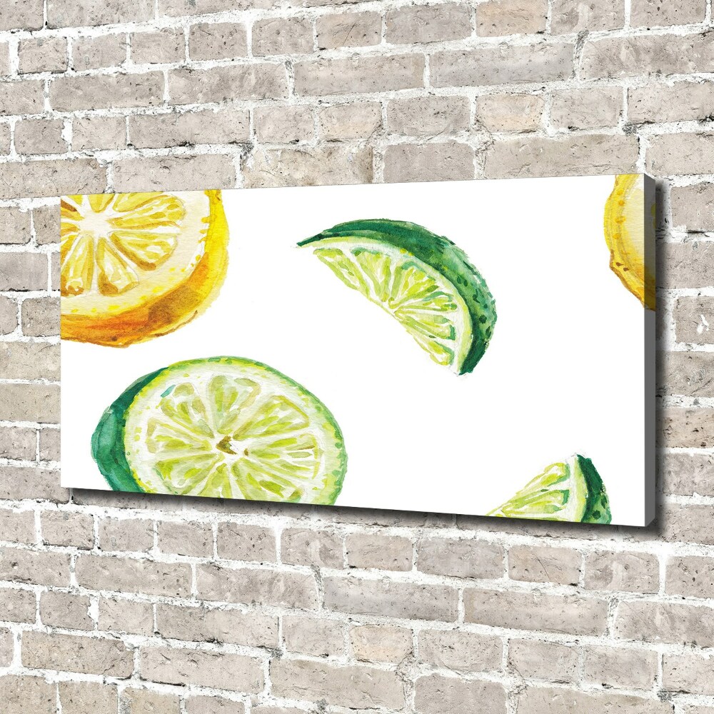 Canvas wall art Lemon and lime