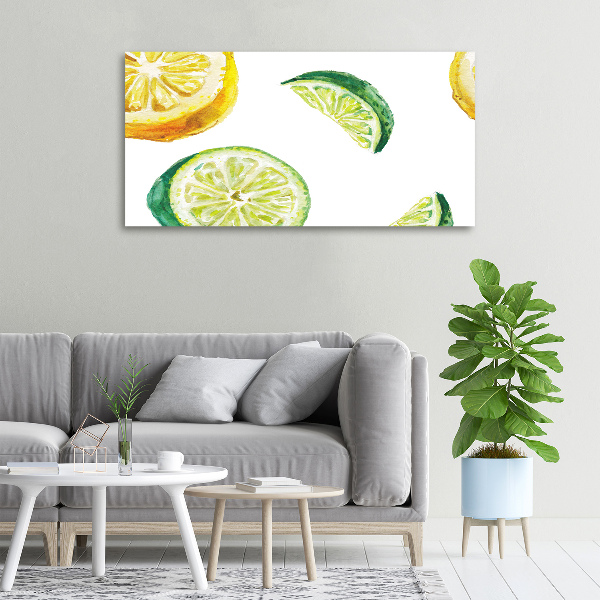 Canvas wall art Lemon and lime