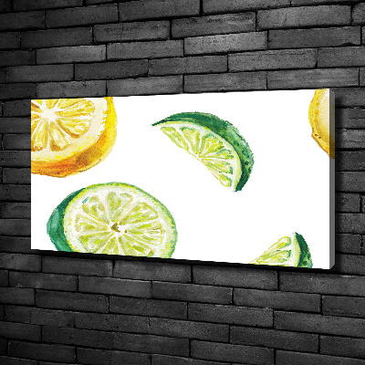 Canvas wall art Lemon and lime