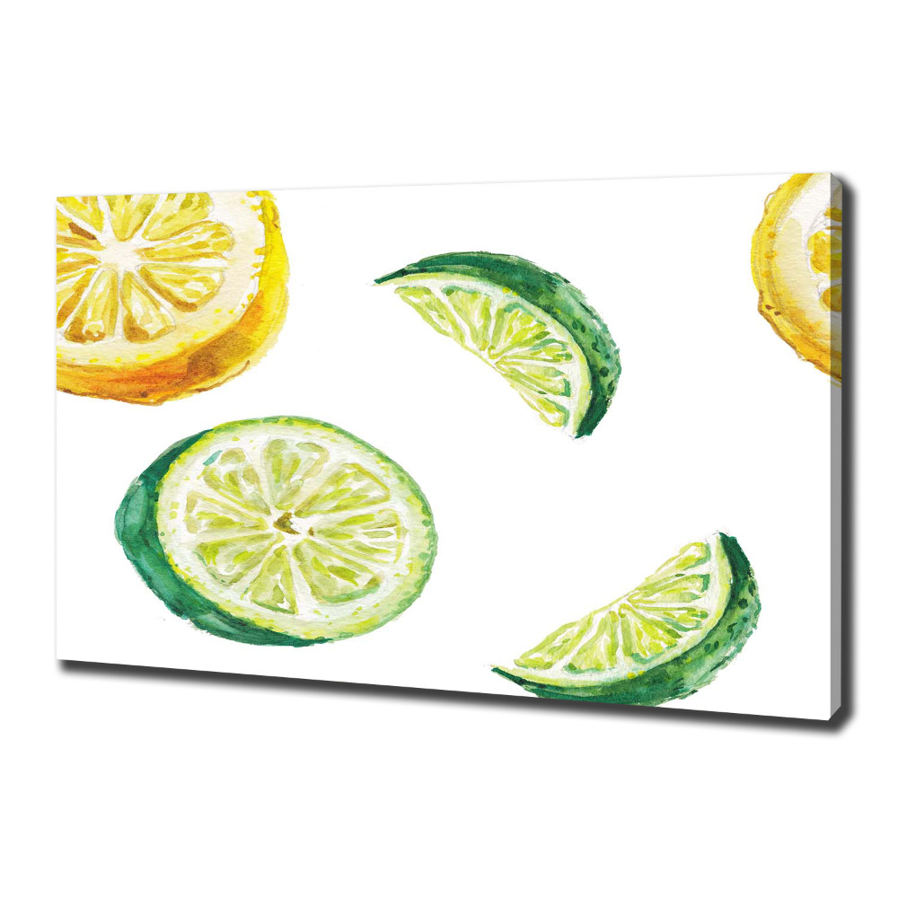 Canvas wall art Lemon and lime