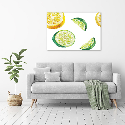 Canvas wall art Lemon and lime