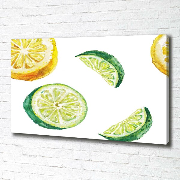 Canvas wall art Lemon and lime