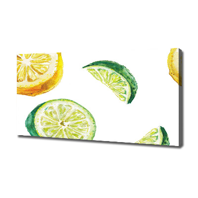 Canvas wall art Lemon and lime