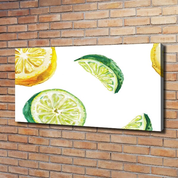 Canvas wall art Lemon and lime