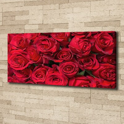 Canvas wall art Red roses