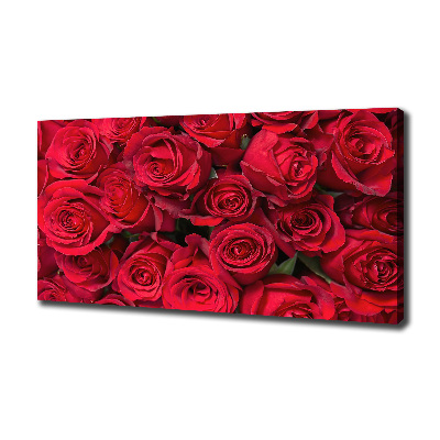 Canvas wall art Red roses