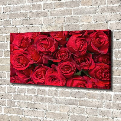 Canvas wall art Red roses