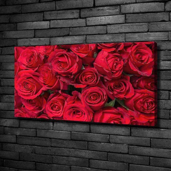 Canvas wall art Red roses