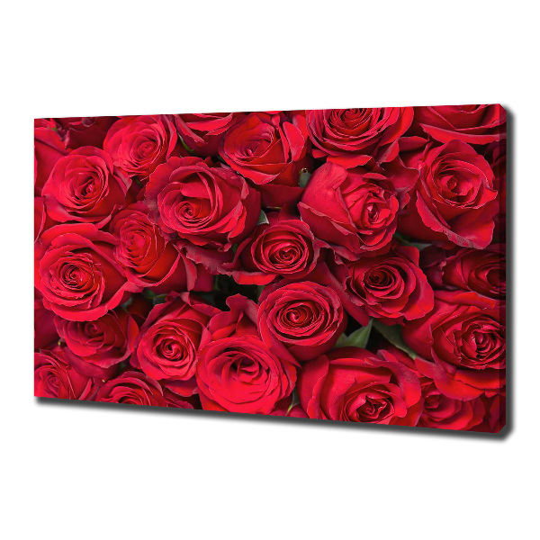 Canvas wall art Red roses