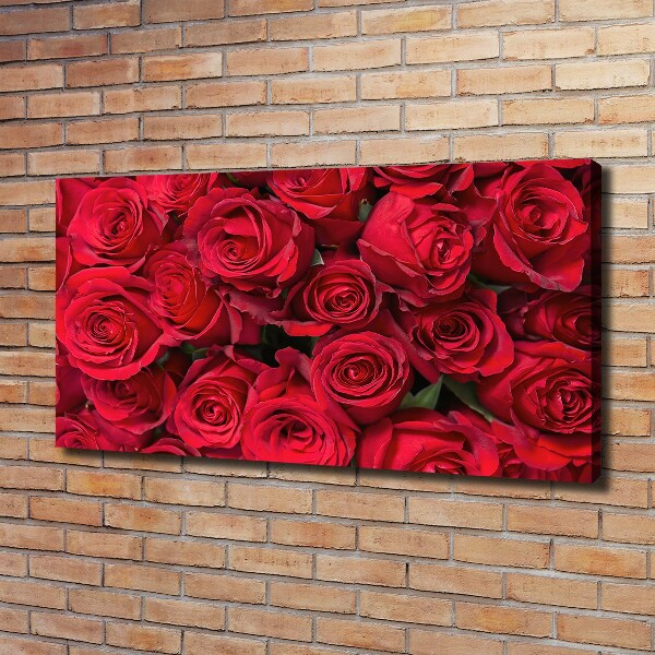 Canvas wall art Red roses