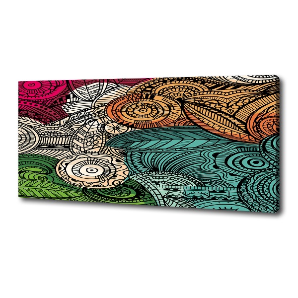 Canvas wall art Abstract feathers