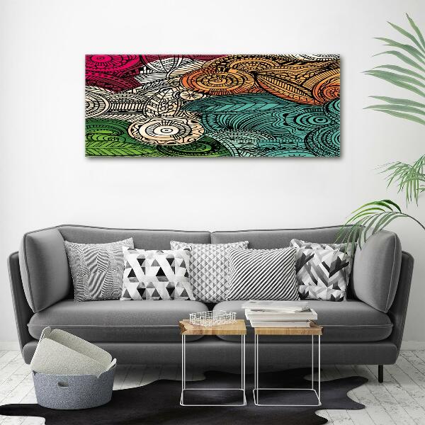 Canvas wall art Abstract feathers