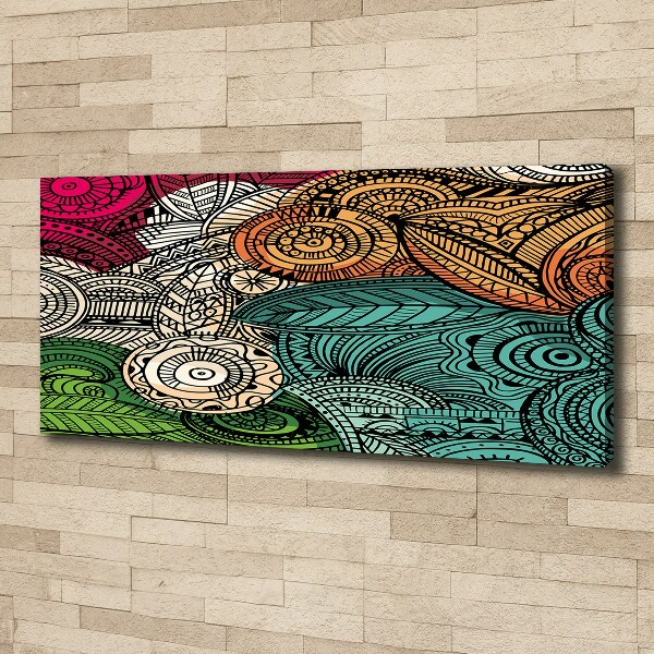 Canvas wall art Abstract feathers