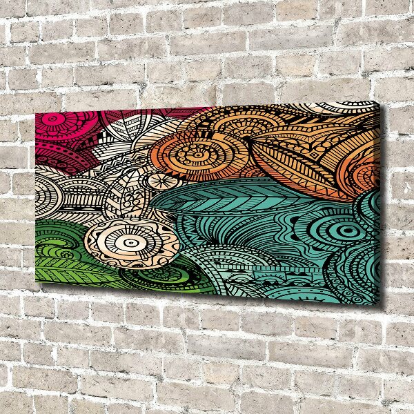 Canvas wall art Abstract feathers