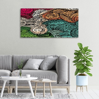 Canvas wall art Abstract feathers